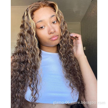 Mixed Highlight Piano Color #1b/4/27 Swiss Lace Wig For Black Women Cuticle Aligned Virgin Human Hair Lace Front Wigs